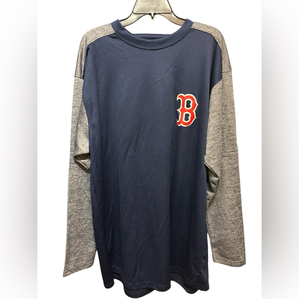 Majestic Therma‎ Base Waffle Long Sleeve Boston Red Sox Blue/gray mens size XLT
